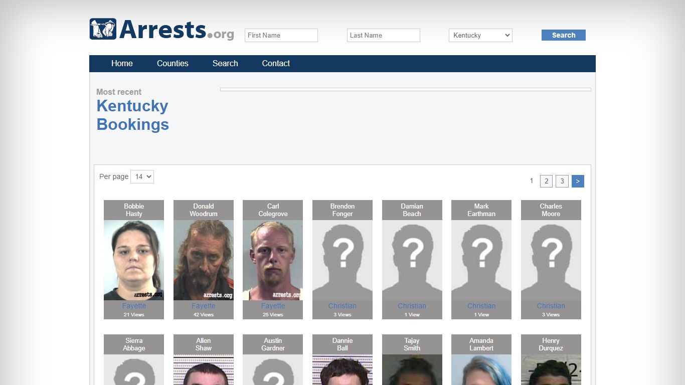 Kentucky Arrests and Inmate Search