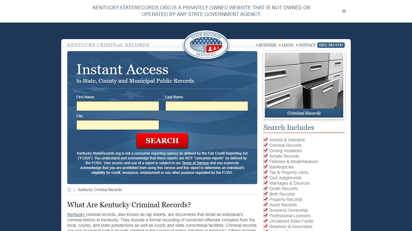 Kentucky Criminal Records | StateRecords.org